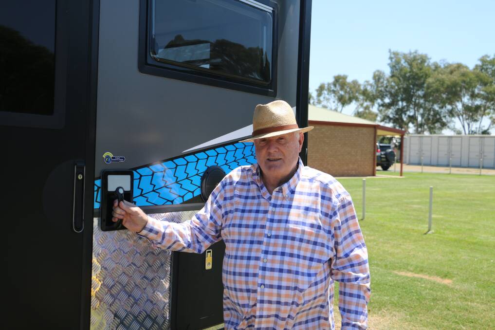 ROLL UP: Show director Jeffrey Leech is setting up the venue, watching caravans and campers starting to roll through the gates. Picture: Jessica McLaughlin