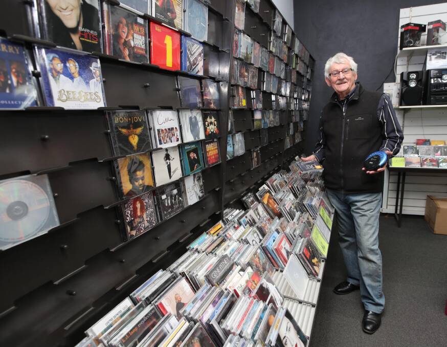 Don Tuckwell in his audio store. Picture: Les Smith