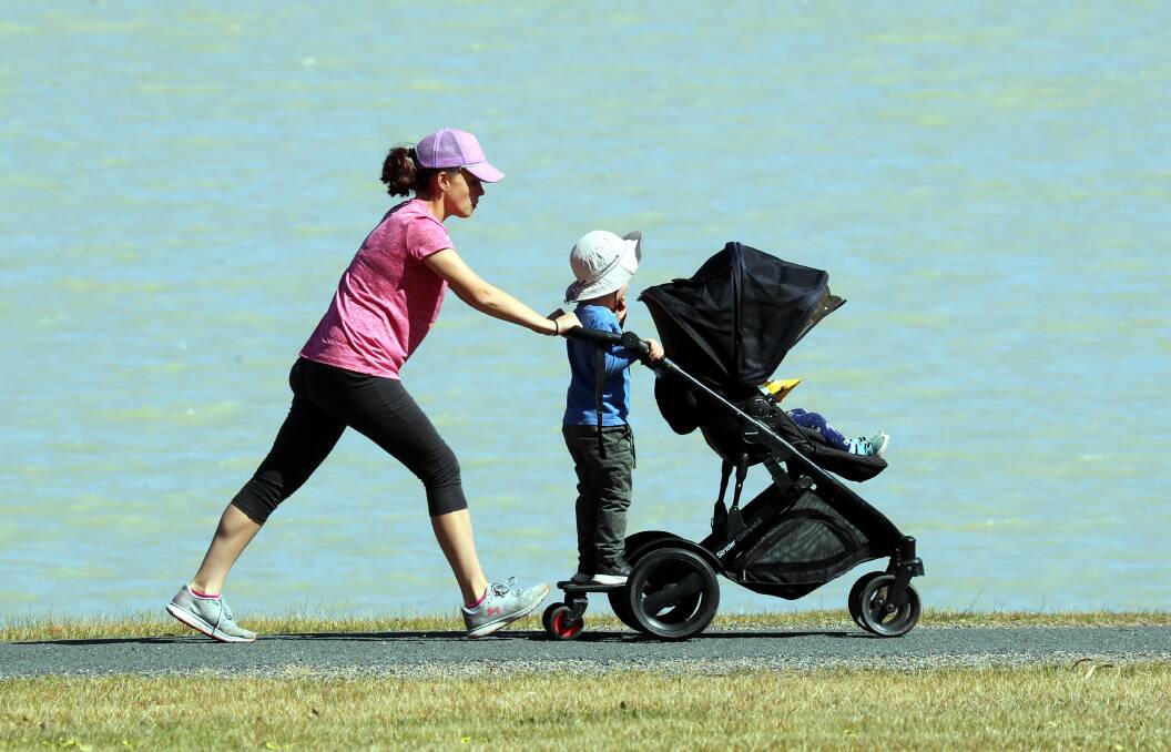 GET MOVING: Parkrun is not just for the adults, with little ones welcome to get involved. Picture: Les Smith
