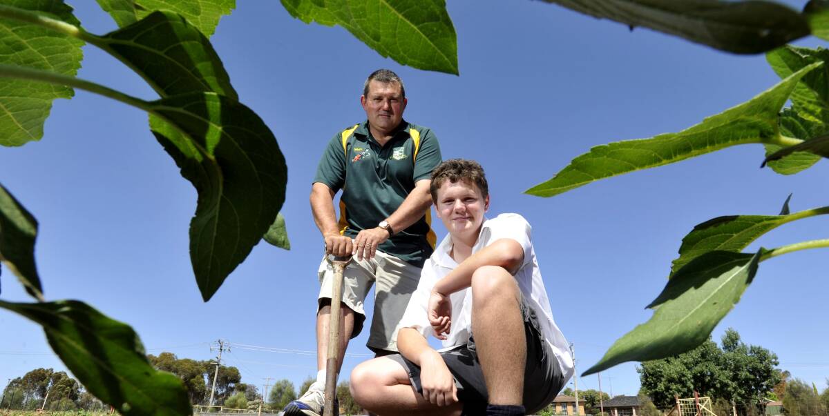 ON THE VERGE: Mount Austin High agricultural teacher Scott Callaghan says verge gardens would be the perfect way to utilise nature-strip space that is otherwise going to waste and requires more water than most vegetables.
