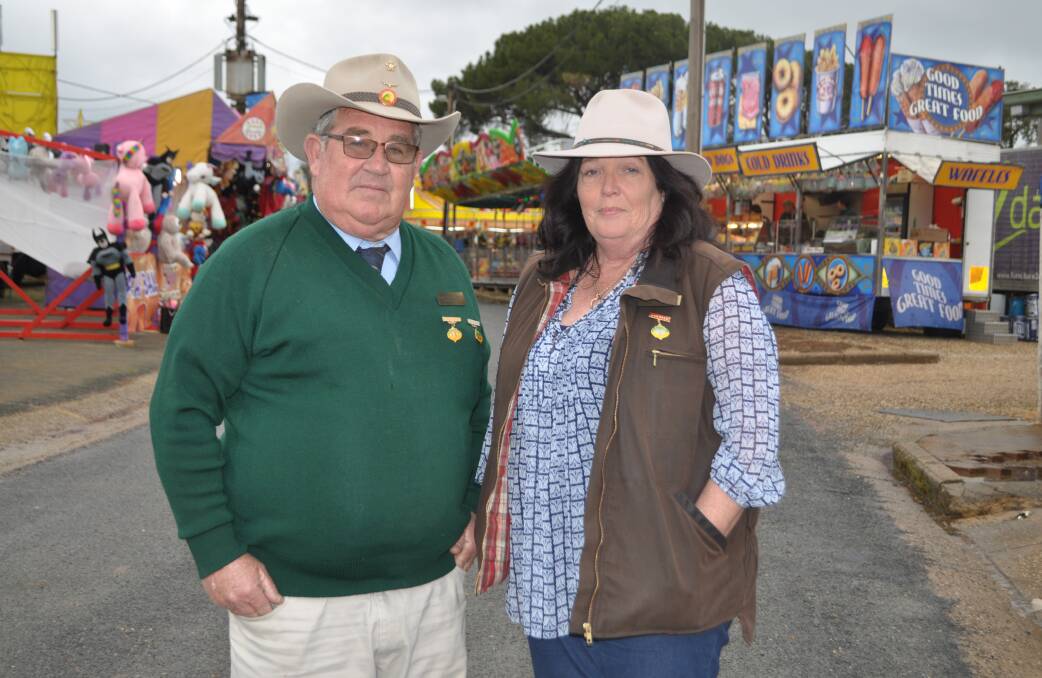 Wagga Show Society president Bruce Ryan and secretary Aileen Storey at last year's show. Picture: The Land
