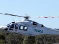 The Toll ambulance rescue helicopter. Picture: File image