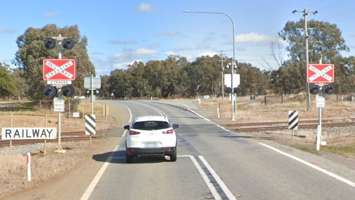 The railway crossing on the Goldfields Way at Old Junee is one of more than 20 locations to be upgraded across regional NSW. Picture by Google Maps