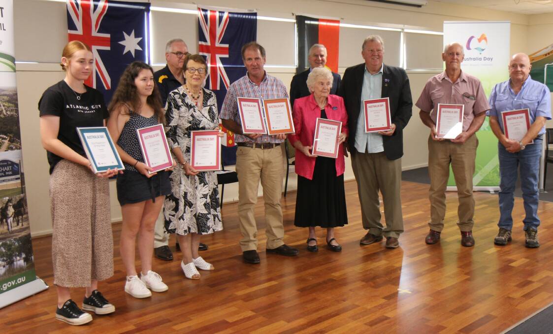 Lockhart's Australia Day award winners. Picture: Lockhart Shire Council