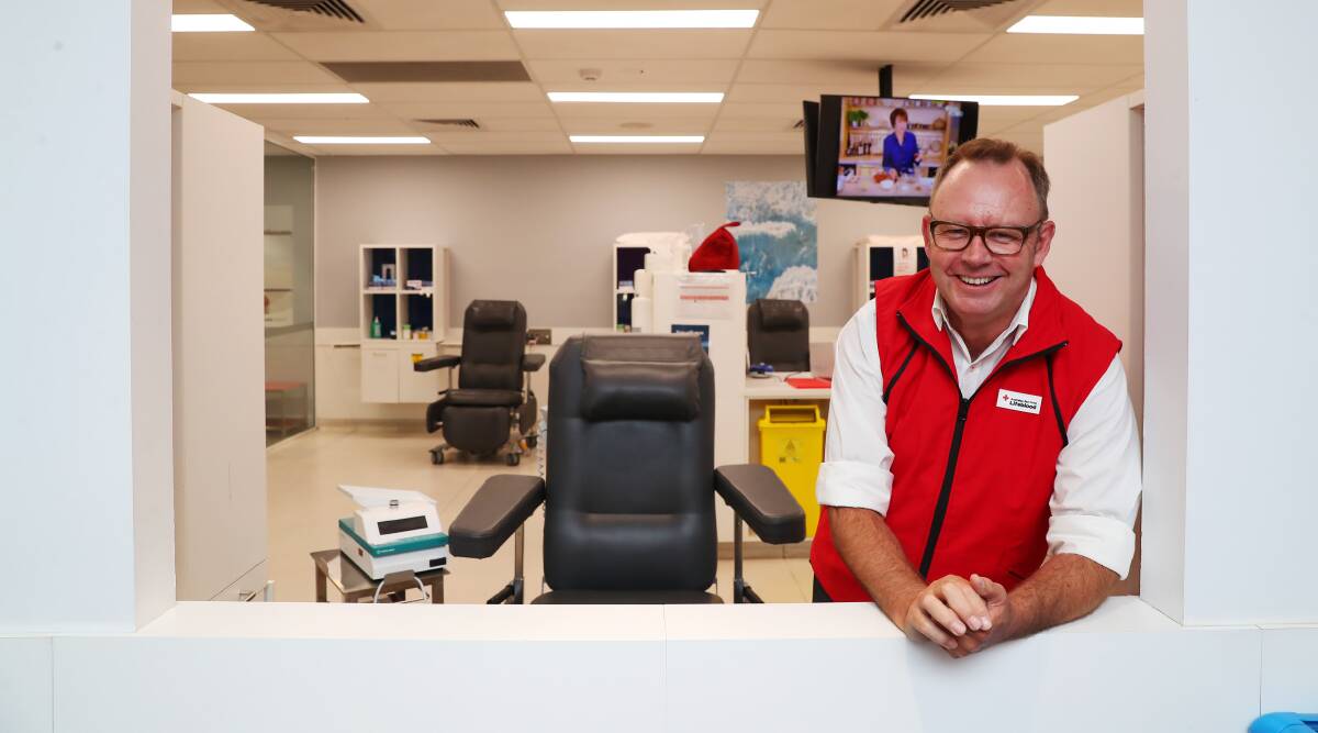 THANK YOU: Red Cross LifeBlood donor centre manager Neil Wright says Wagga is a generous community of blood and plasma donors. Picture: Emma Hillier