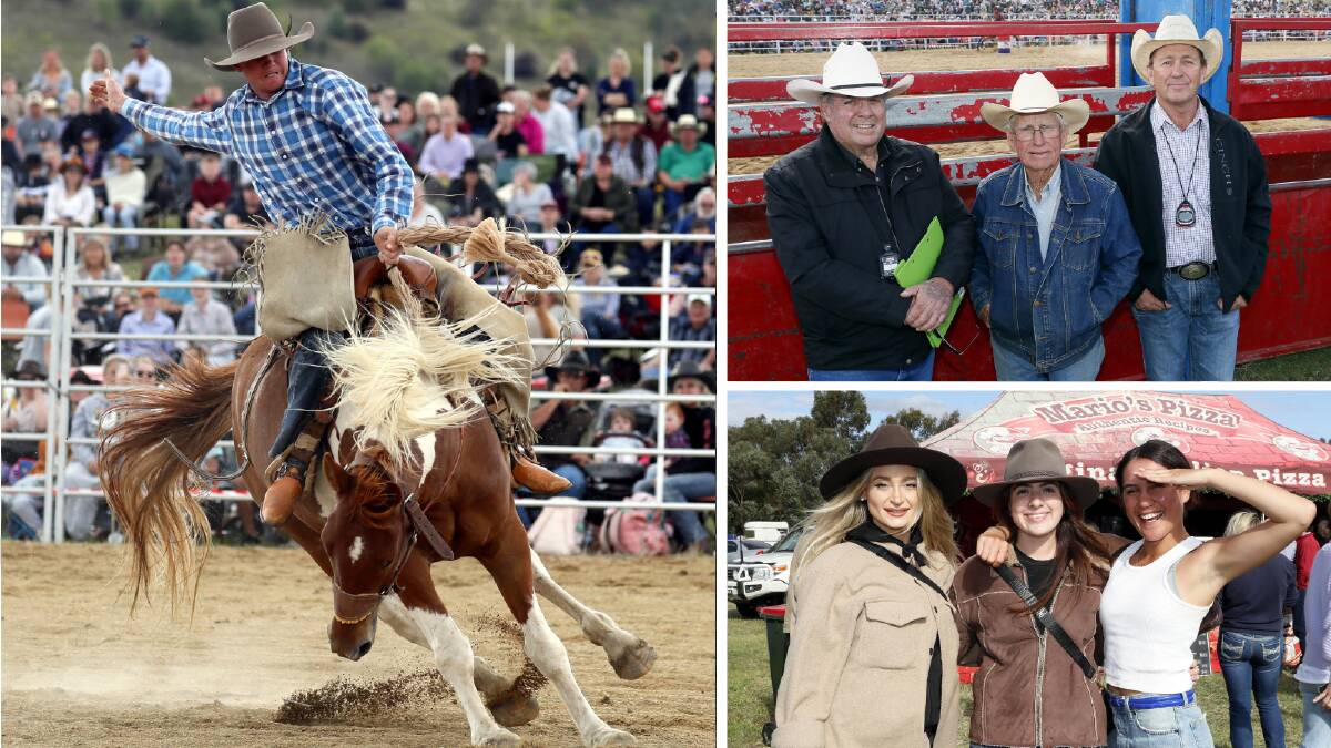 A record crowd of close to 6000 people were at the Wagga Pro Rodeo on Saturday. Pictures by Les Smith