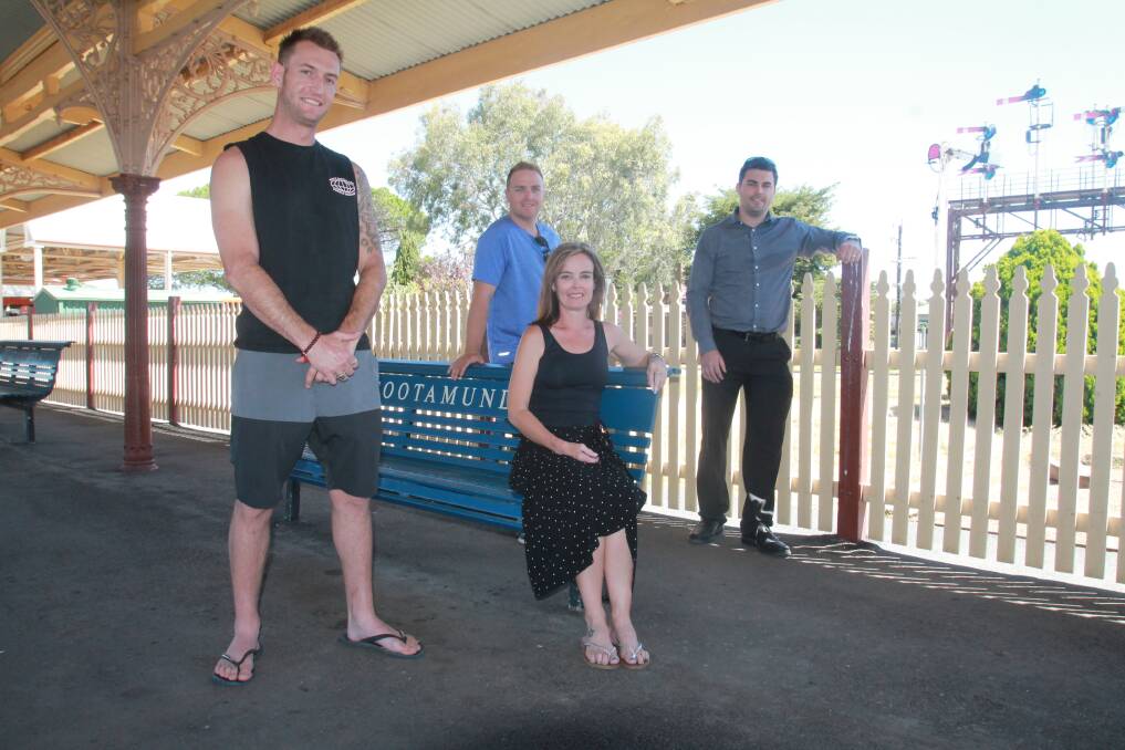 THE START: Shaun Pepper, Graham Browning, Angela Fitzgerald and Damian Smith are some of the actors featuring in the movie Z End, filmed in Cootamundra. 