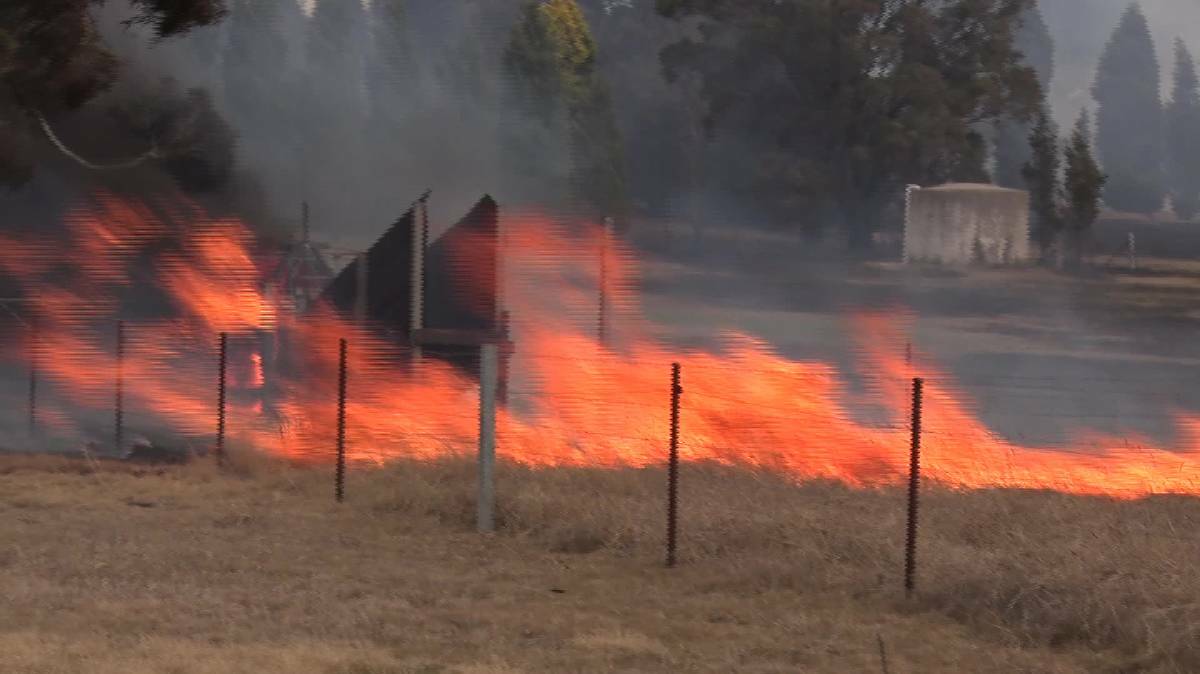 BLAZE: An emergency alert was issued for the 362 hectare bushfire at Lidsdale near Lithgow in early September. Photo: TNV