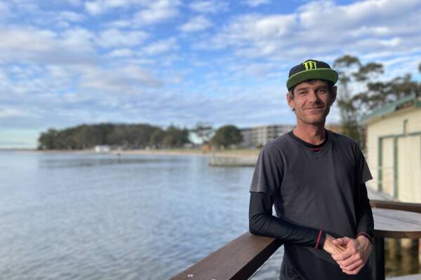 Luke Muir, 38, was on the brink of homelessness after the place he called home for eight years in Port Stephens was sold from underneath him. Picture by Alanna Tomazin 