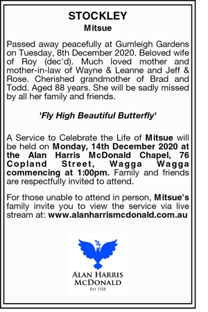 notices wagga advertiser