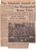 GOOD OLD DAYS: A newspaper clipping from when Mangoplah celebrated its 50th anniversary as a club.