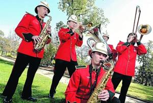 MUSICAL WEEKEND: The Wagga Jazz and Blues Festival will take over the city this weekend. The Australian Army Band Kapooka, represented by (from left) Brett Spokes, Nick Bowman, Jimmy Stanfield, Graeme Hey and Mark Brown, will perform during the official opening and lead Saturday's street parade. Picture: Michael Frogley