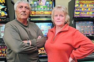 LOST EVERYTHING: Gino and Sharon Scutti are victims of a law that allowed licences for poker machines in their hotels to be sold off without their consent. Picture: Hayley Hillis