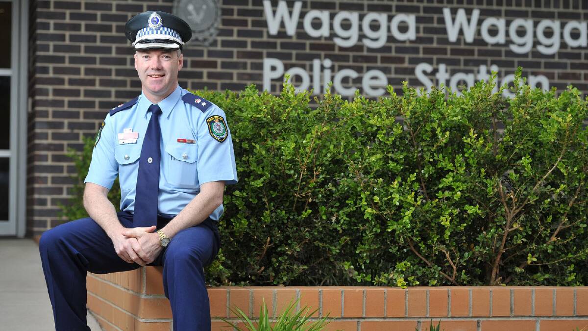Detective Inspector Rod Smith is stepping down as crime manager and leaving Wagga for a new position. Picture: Michael Frogley