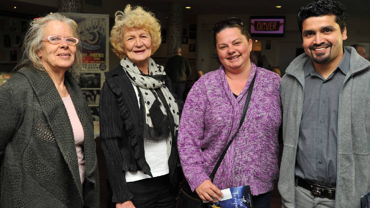 Sue Harding, Jo Cameron, Kate Cambridge and Shafi Khan at the All Abilities Theatre Company's production of Shakespeare's The Tempest. Picture: Addison Hamilton