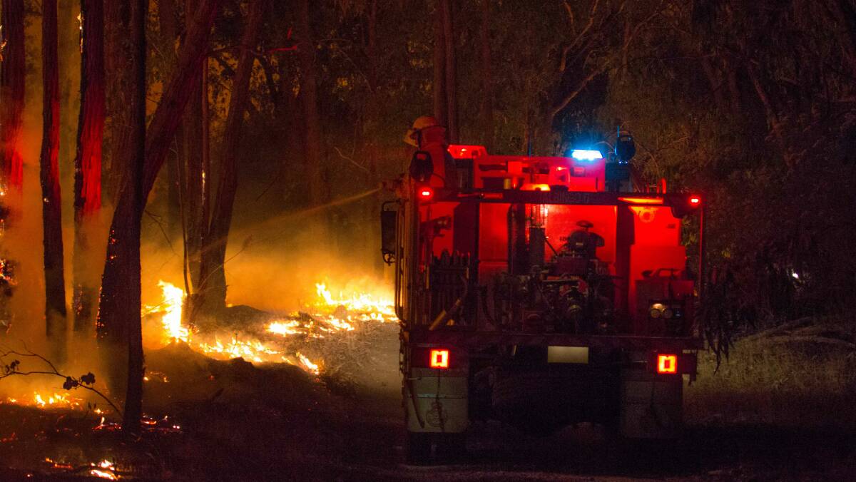 Inside the Sturgess fire. Picture: Andrew Roberts