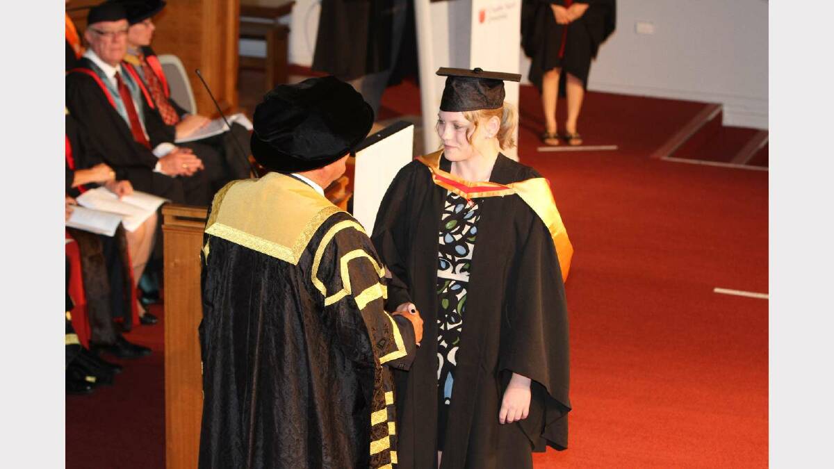 Graduating from Charles Sturt University with a Bachelor of Medical Science (Pathology) is Gabbi Mitton. Picture: Daisy Huntly