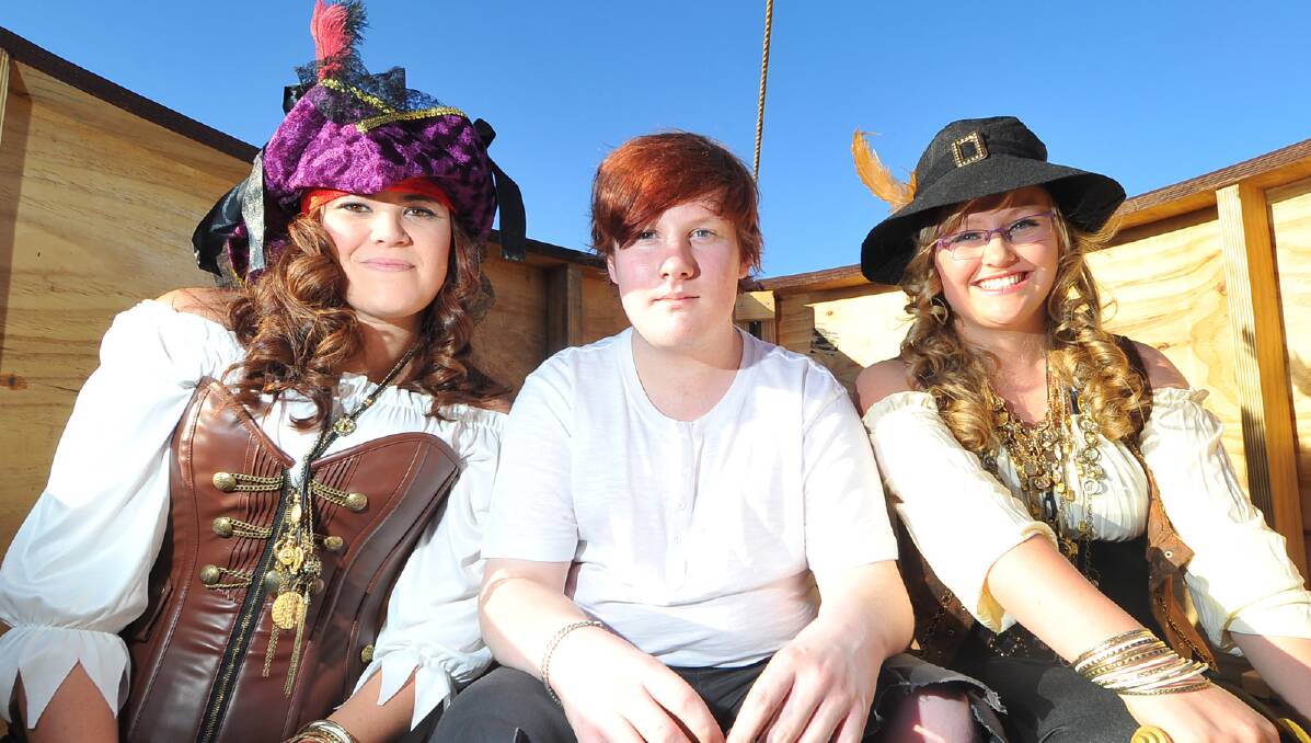  Christy Bartholomew, Colby Bock and Anna Rodway aboard The Promise Centre boat. 