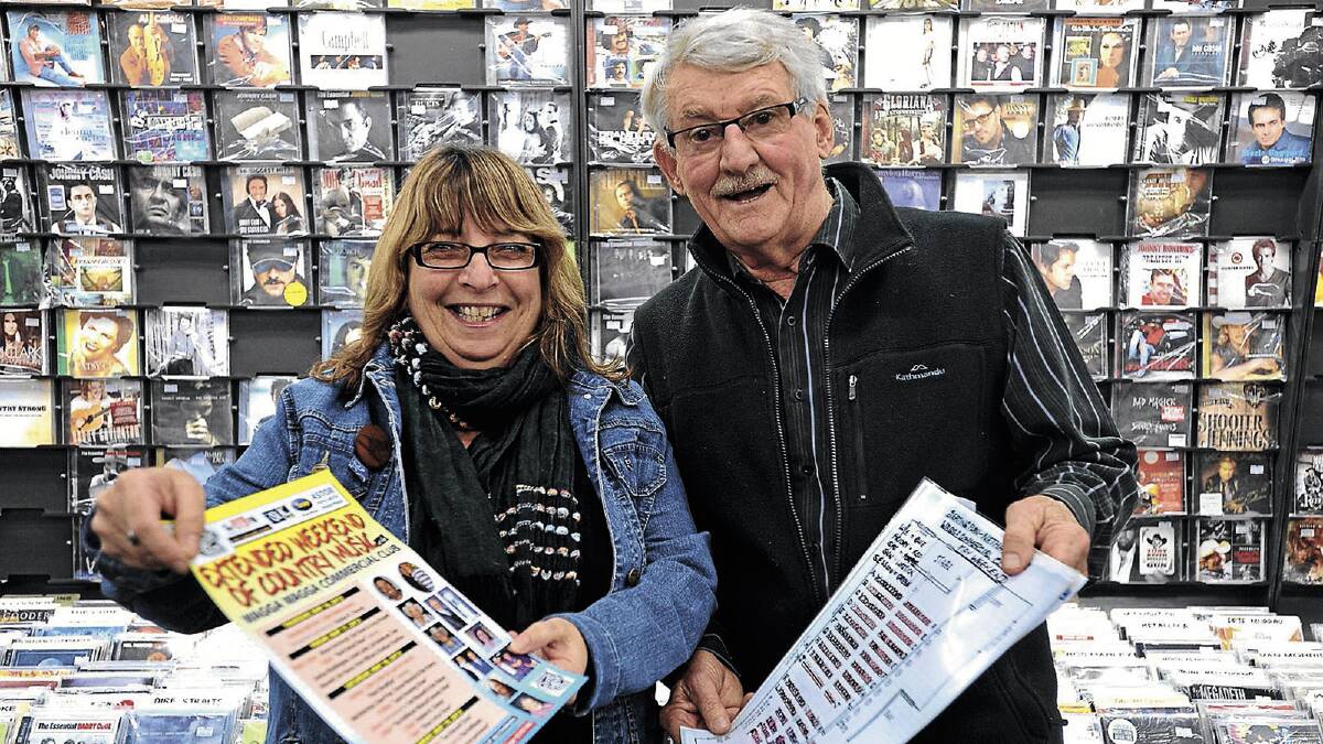 HIGH NOTE: Bidgee Blues Club committee member Sonya Alleva and Wagga Country Music Club president Don Tuckwell are gearing up for a bumper Country Music Weekend. Picture: Addison Hamilton