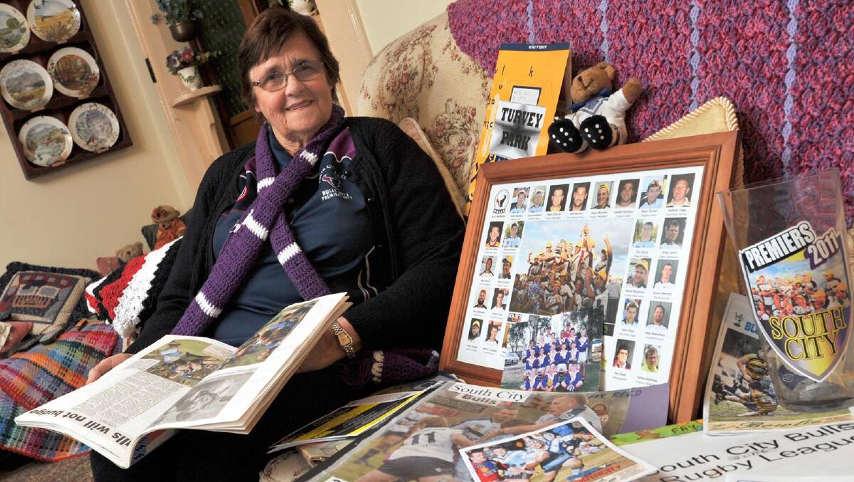 RUGBY LEAGUE DEVOTEE: Southcity and Turvey Park fan and life member Fay Reed. Picture: Les Smith