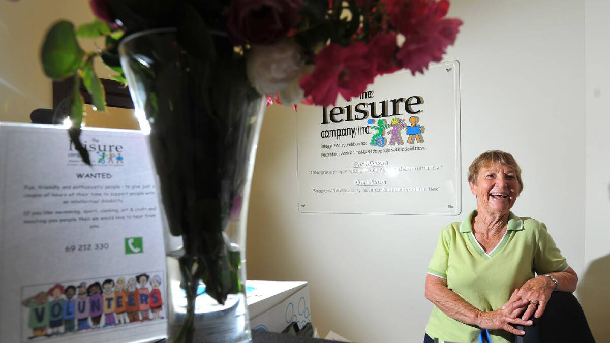Roslyn Tilden who volunteers at The Leisure Company. Picture: Addison Hamilton
