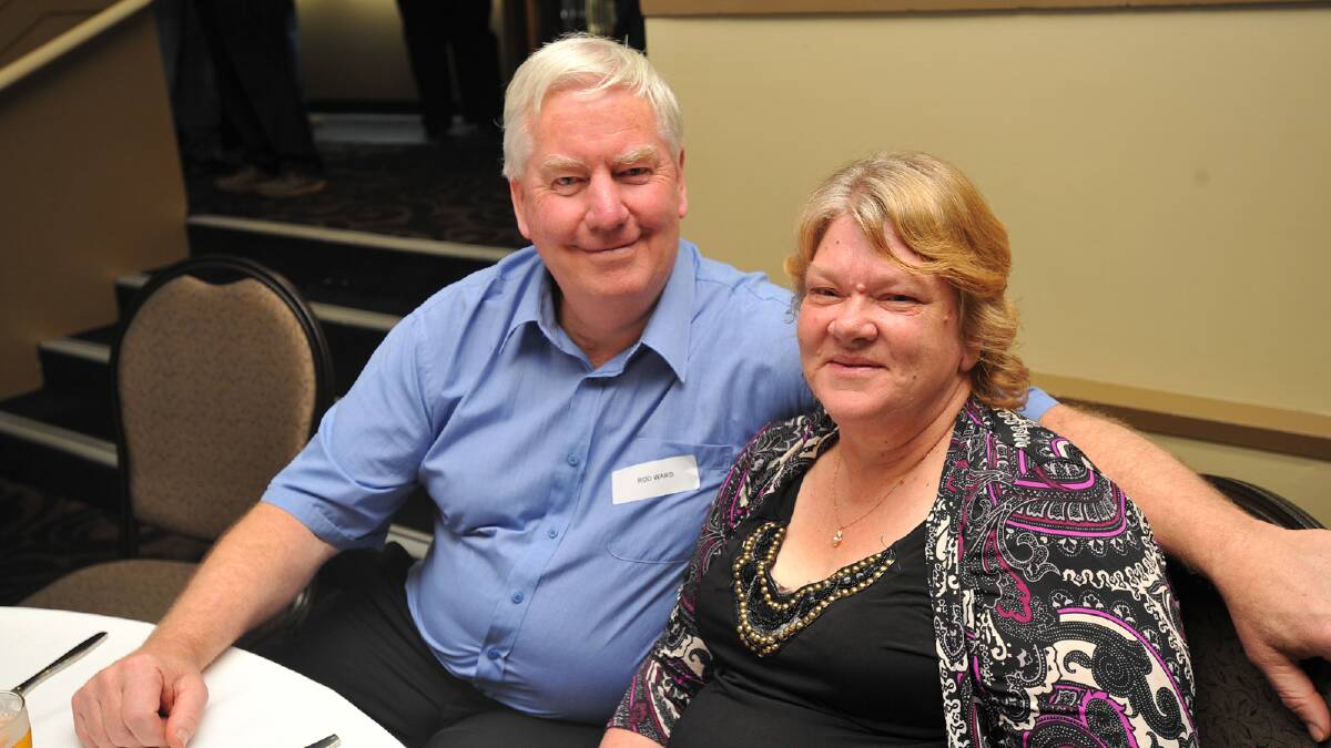 2006 premiership winning coach Rod Ward and wife Kay Ward at the St Michael anniversary dinner. Picture: Les Smith