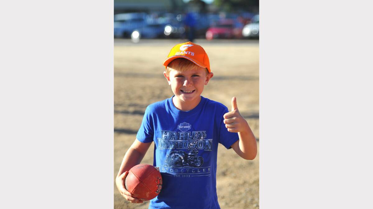 GWS v Brisbane at Robertson Oval - Jeremy Piercy (9) gives GWS the thumbs up. Picture: Addison Hamilton