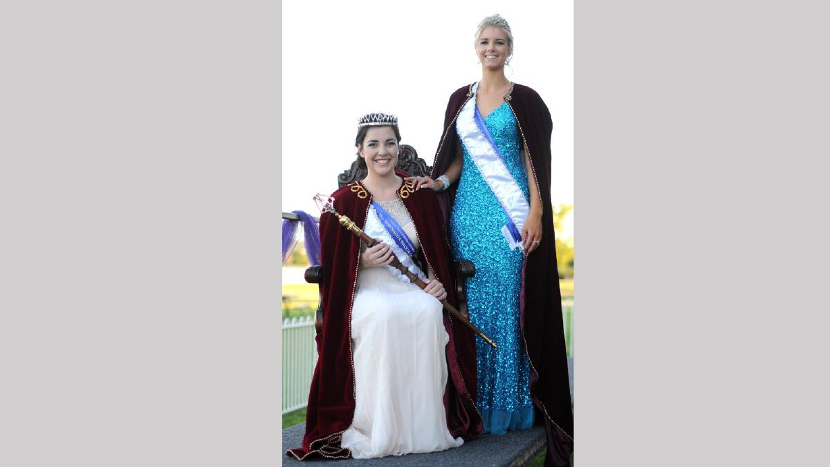 Miss Wagga 2014 Jane Morton with Community Princess Cayde Cheney. Picture: Jacinta Coyne